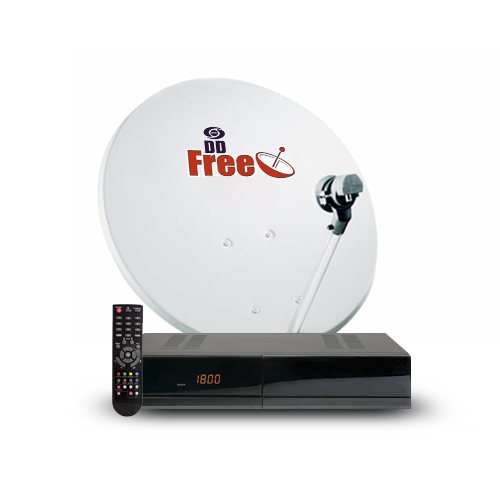 DD Free Dish DD Free Dish Set Top -DD Free Dish DTH Mpeg4 HD Set Top Box Including Outdoor Unit (Antenna, LNB, Wire & Installation) - Monsoon Offer