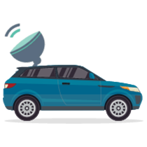 Satellite TV for Car